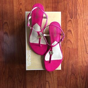 Michael Kors Pink Sandals New